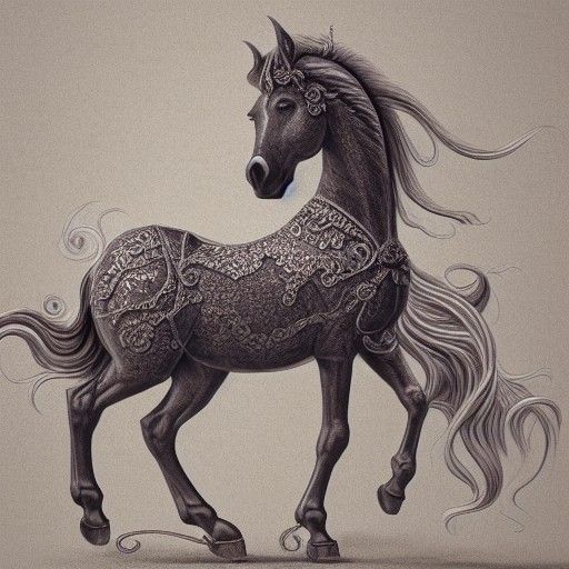 Elegant Centaur in a Fantastical 3D Rendering