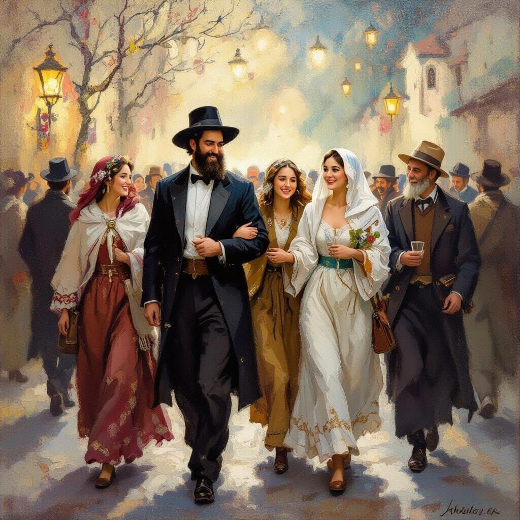 Harmonious Gathering of Jewish and Gentile People