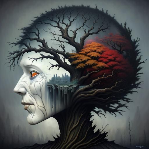 Surreal Dreamscape in Rich Colors and Fine Detail