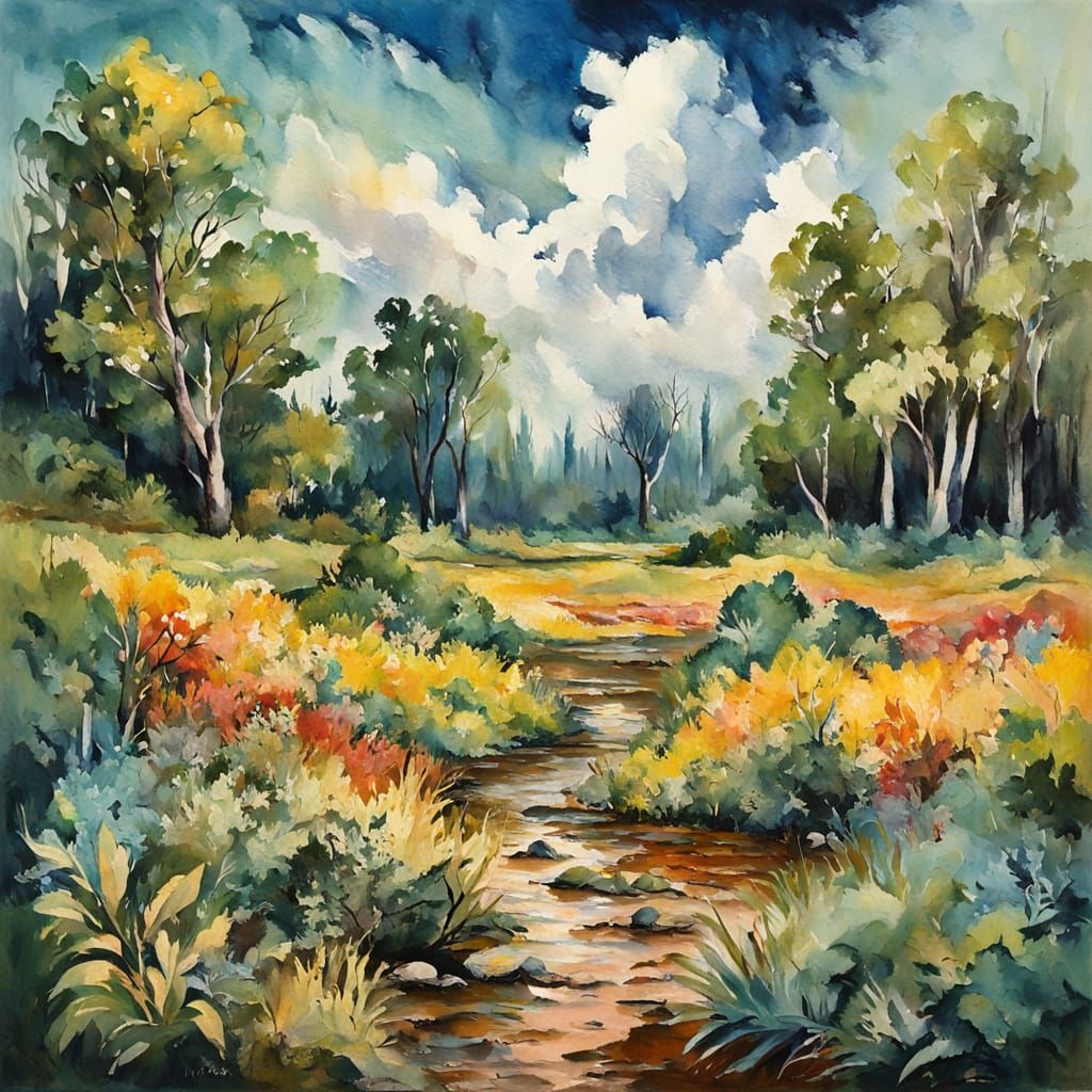 Nature Reclaims World War 3 Aftermath in Gouache Style