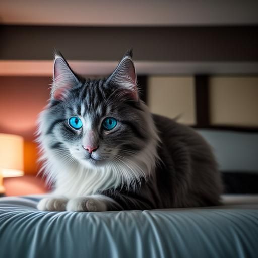 Grayfia Lucifuge as a Norwegian Forest Cat