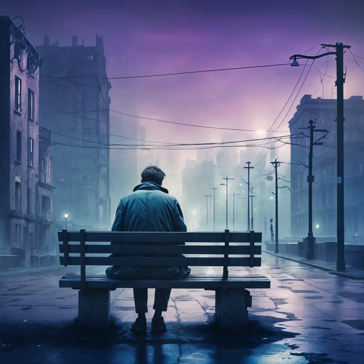 Detailed Matte Painting: Confused About Life