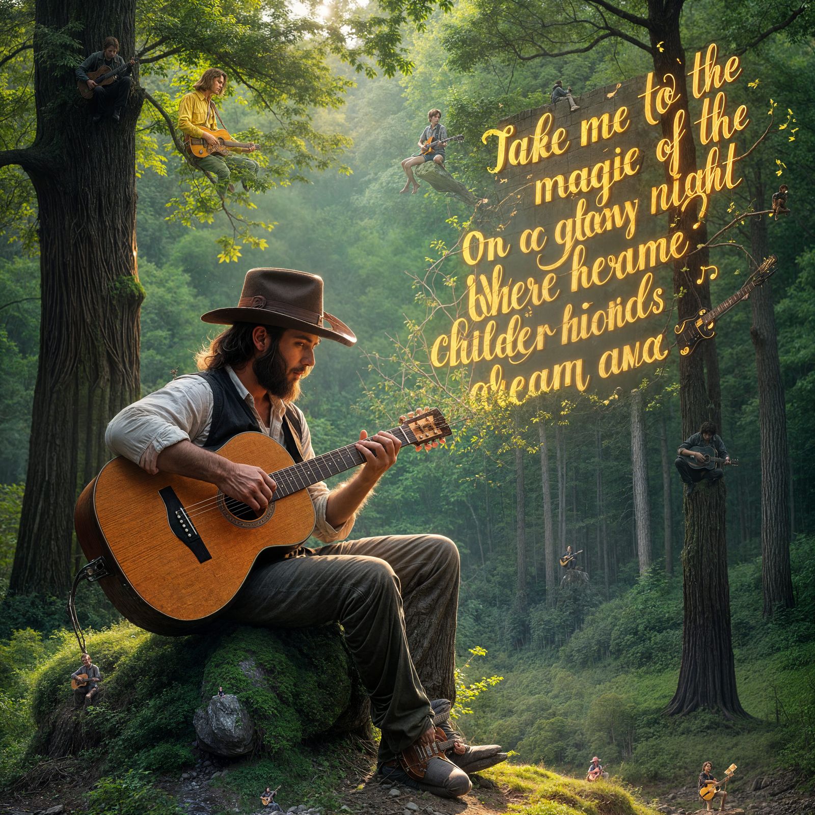 Guitarist's Song Creates Forest Magic