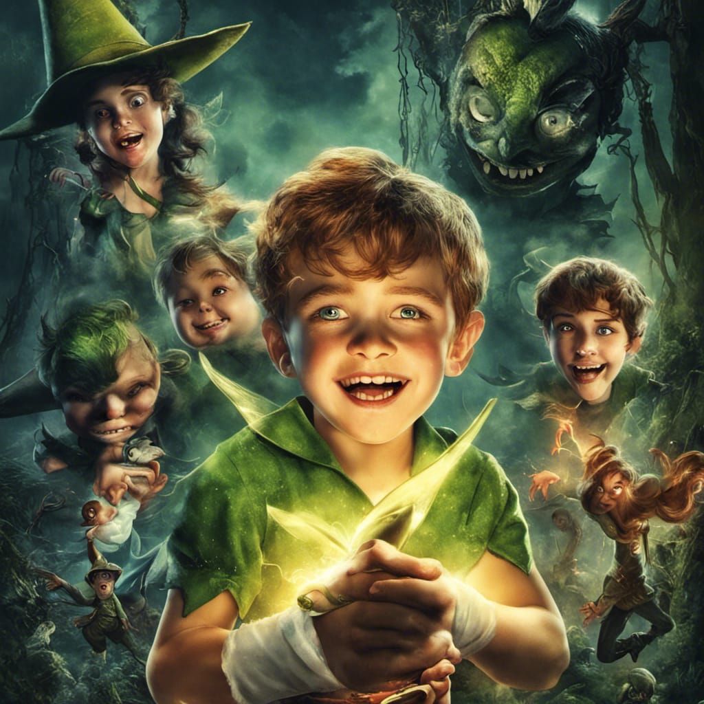 Peter Pan Horror Movie Poster: Neverland Nightmare