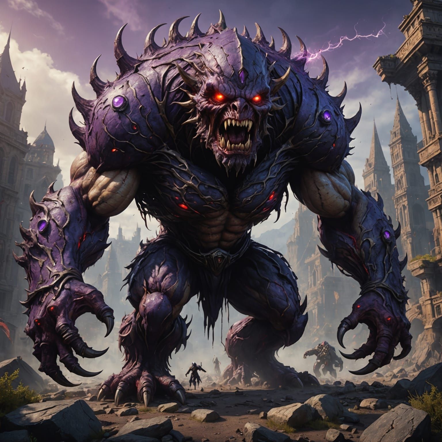 Enraged Cyclops: Epic Fantasy Concept Art