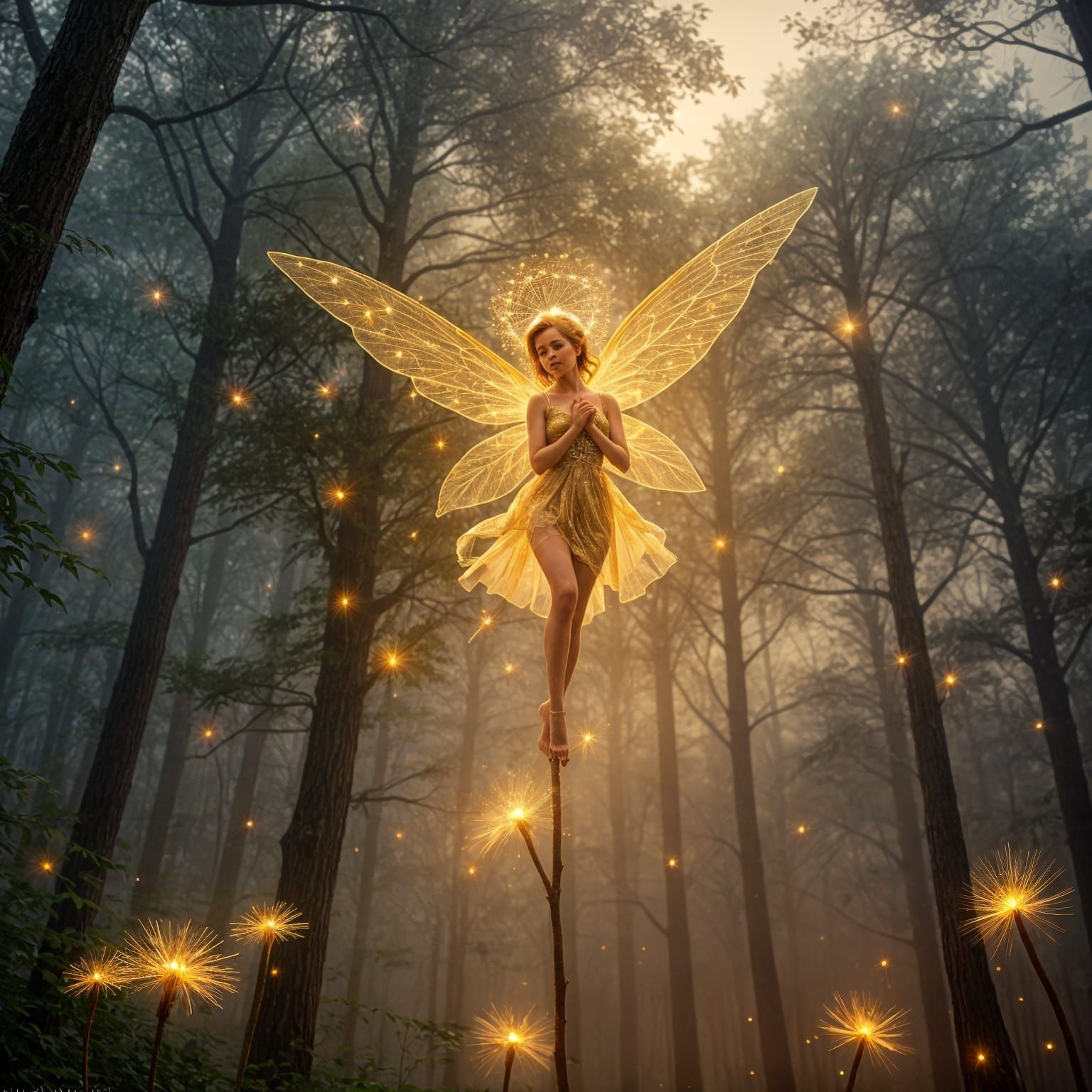 Ethereal Fairy in a Mystical Forest