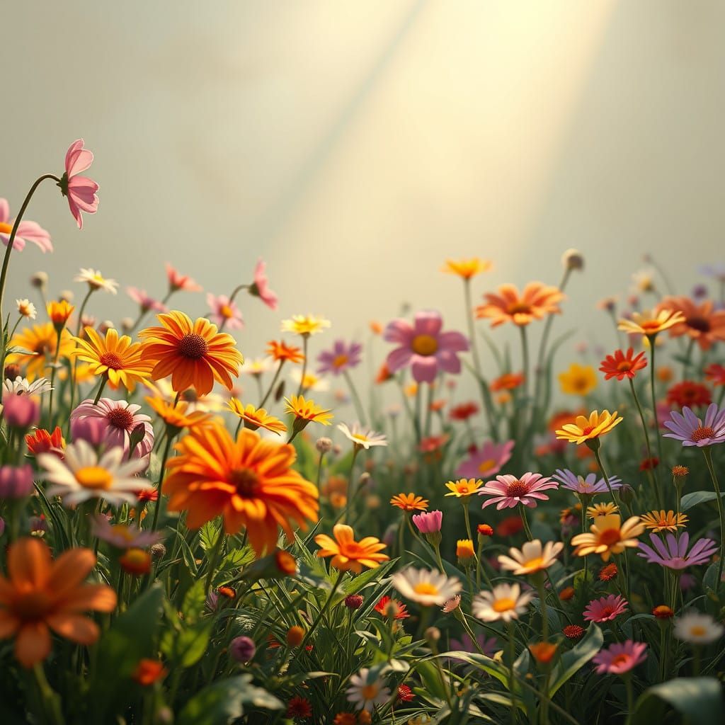 Enchanted Whimsy Garden in Vibrant Bloom