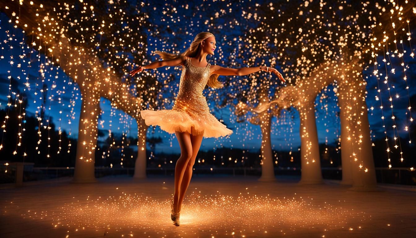 Sparkling Light Dancer in the Night