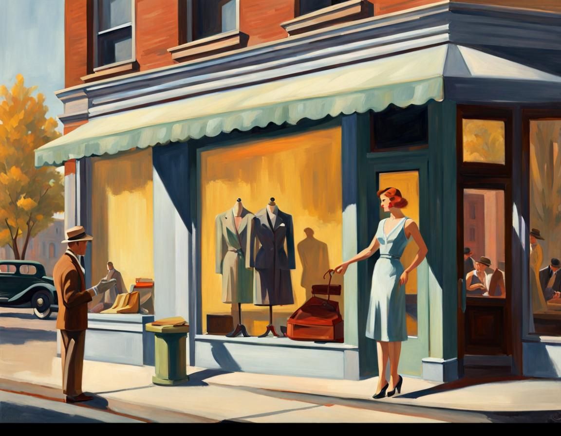 Store Window in 1930s Style