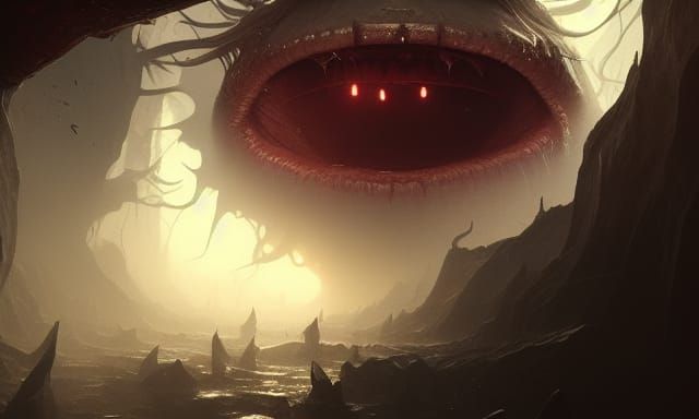 Eye in the Maw: Dark Fantasy Concept Art