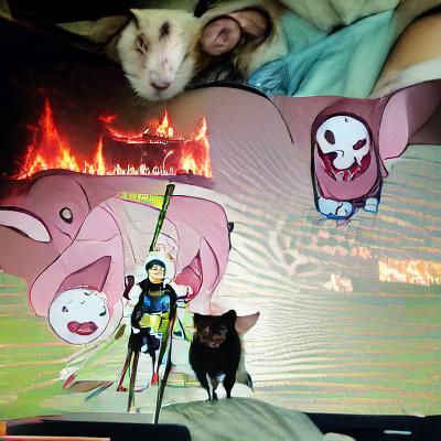 Demon Slayer Meets Adventure Time Mashup