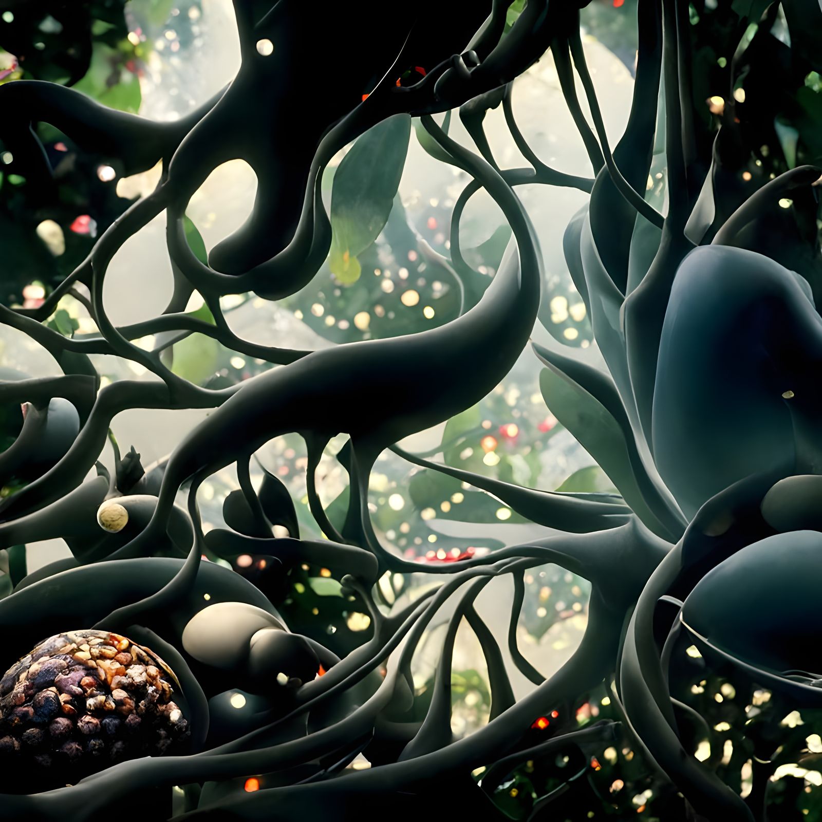 Infinite Complexity of Macrocosmic Life: Digital Illustratio...