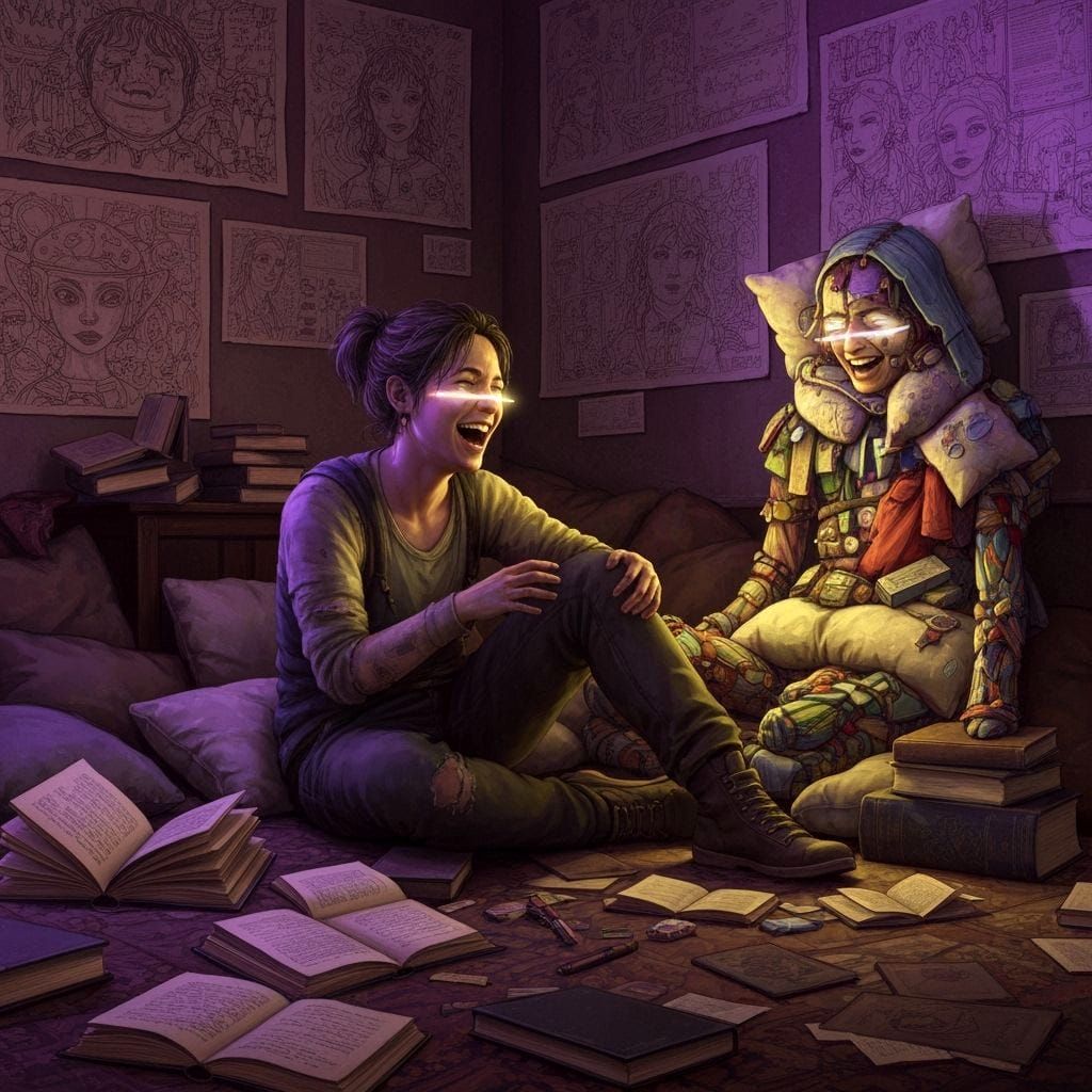 Friendship in Isolation: A Dark Fantasy Concept Art