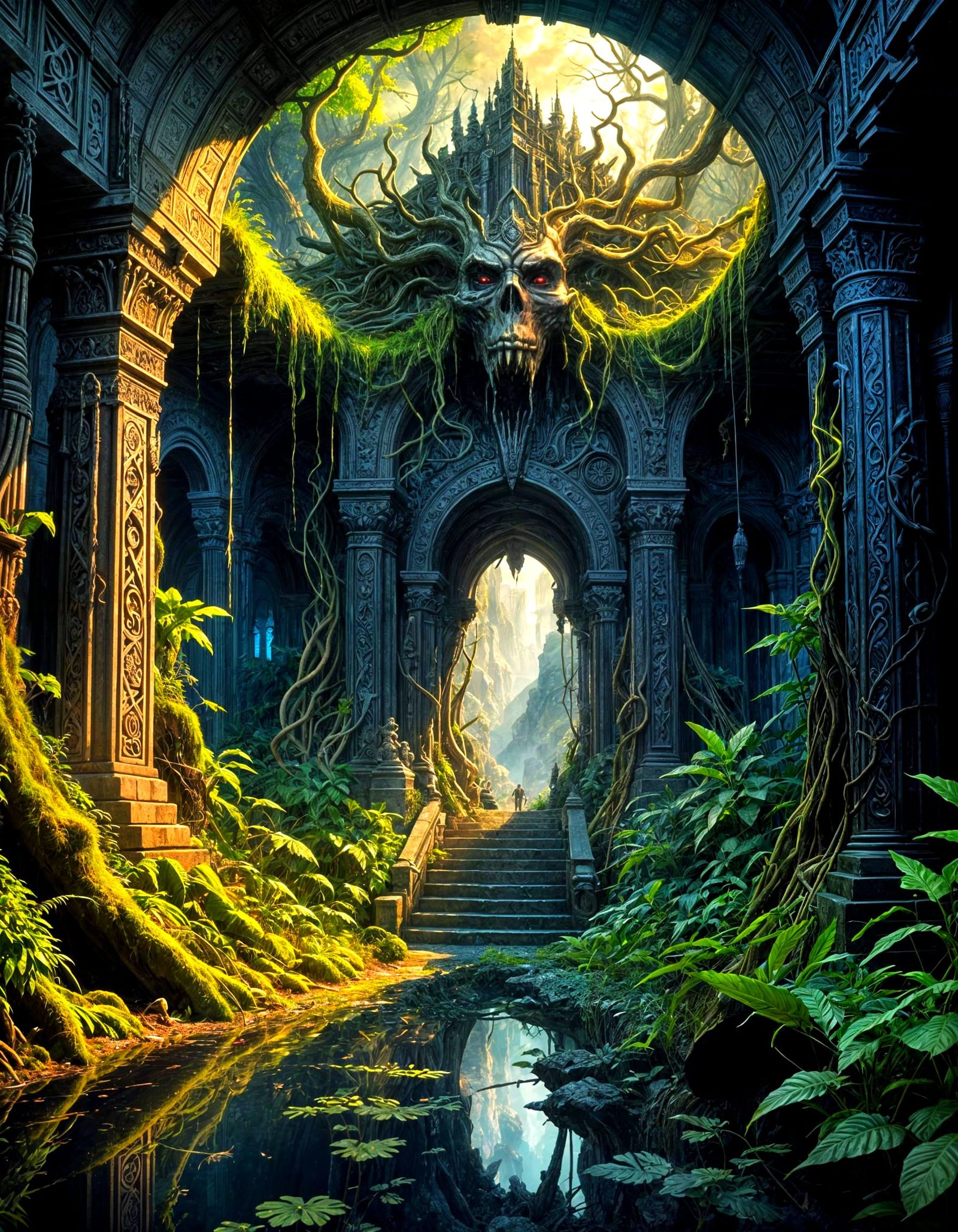 Shadow Throne Hideout: Epic Dungeon Synth Album Cover