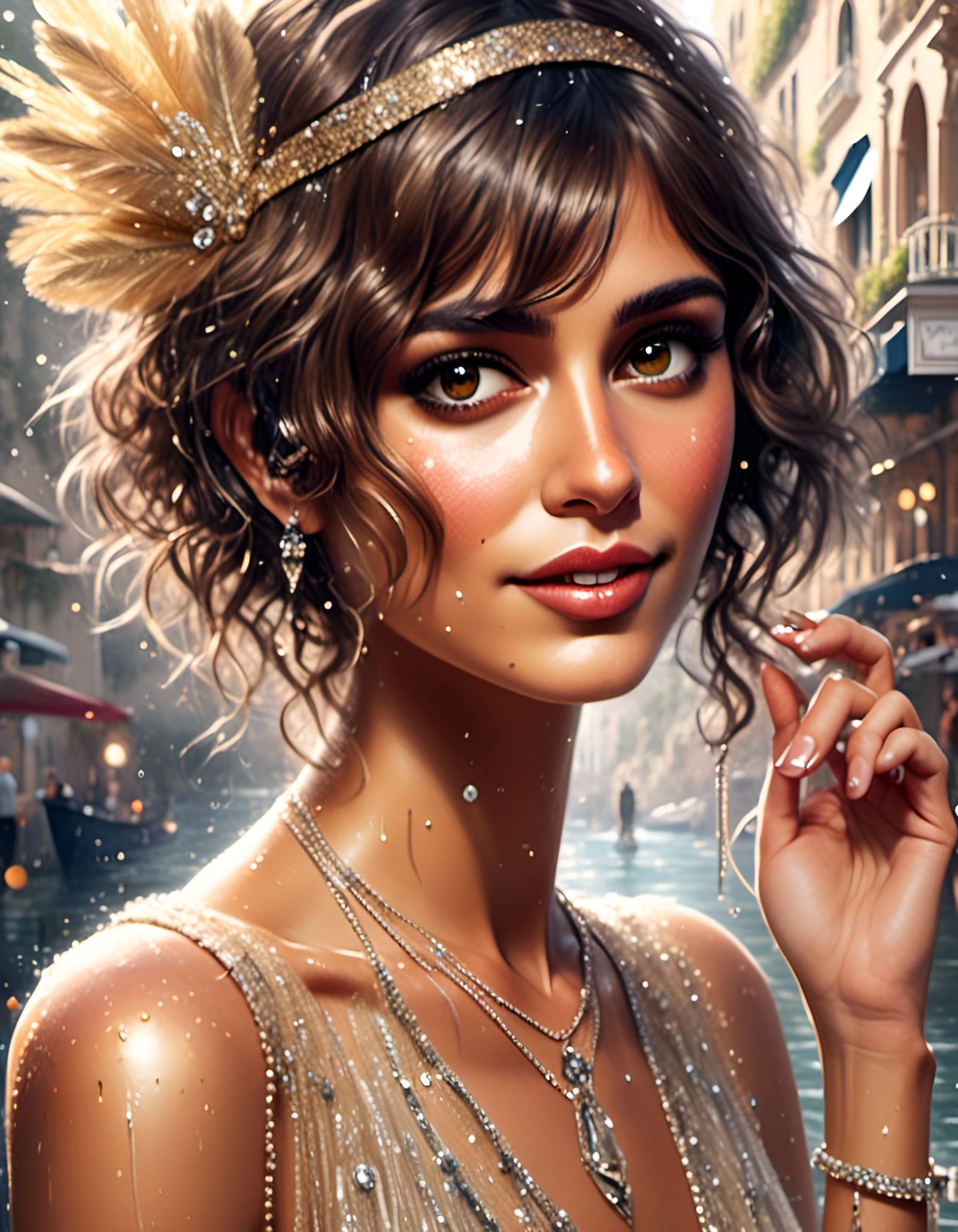 Gatsby Flapper in Monaco with Smokey Eyes