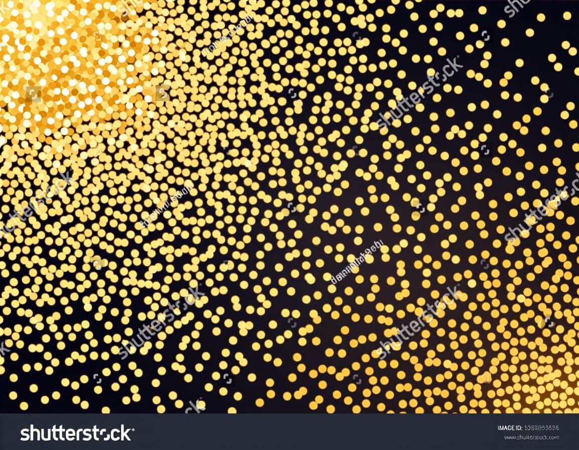 Falling Gold Confetti Overlay for Holiday Designs