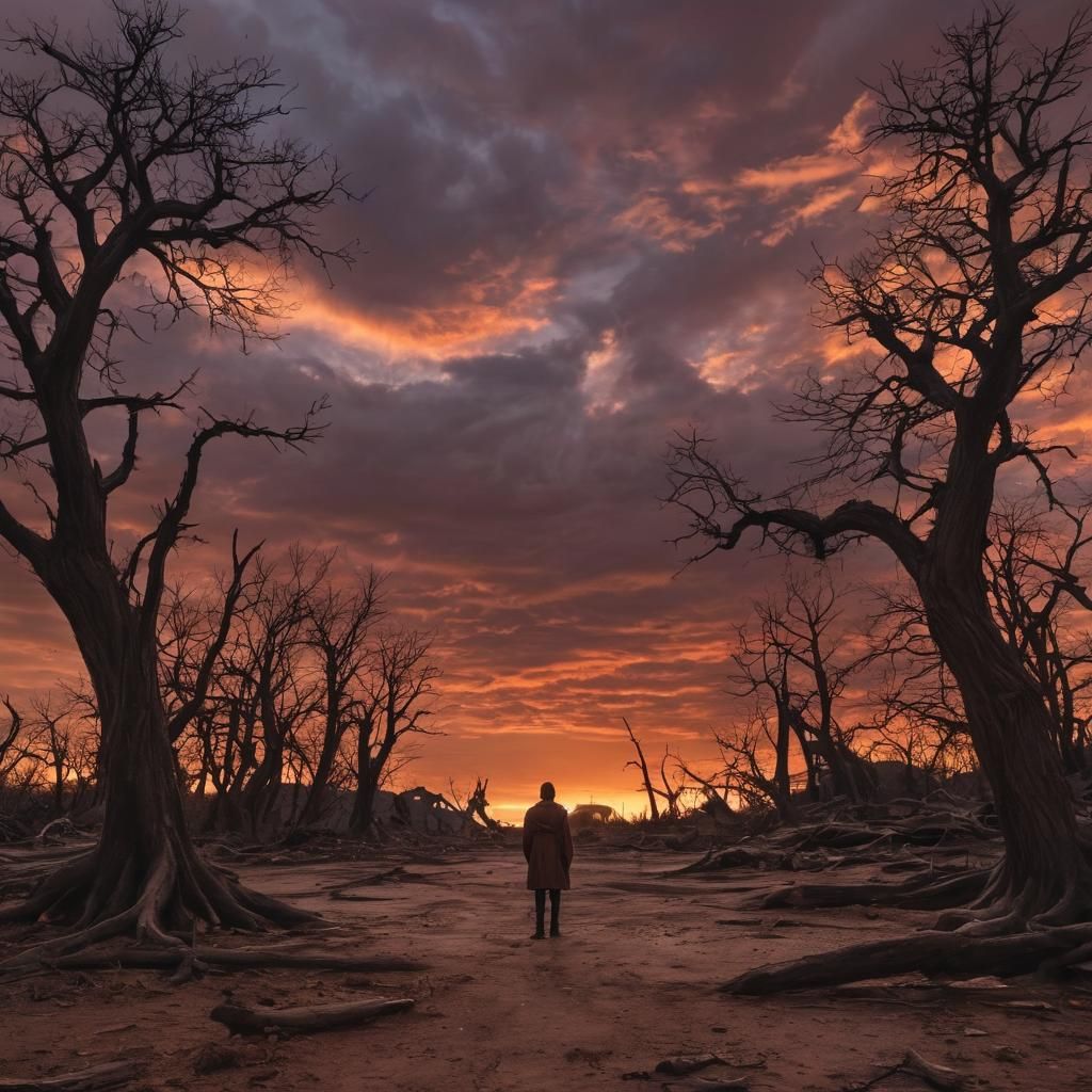 Twisted Apocalypse in Vibrant Darkness