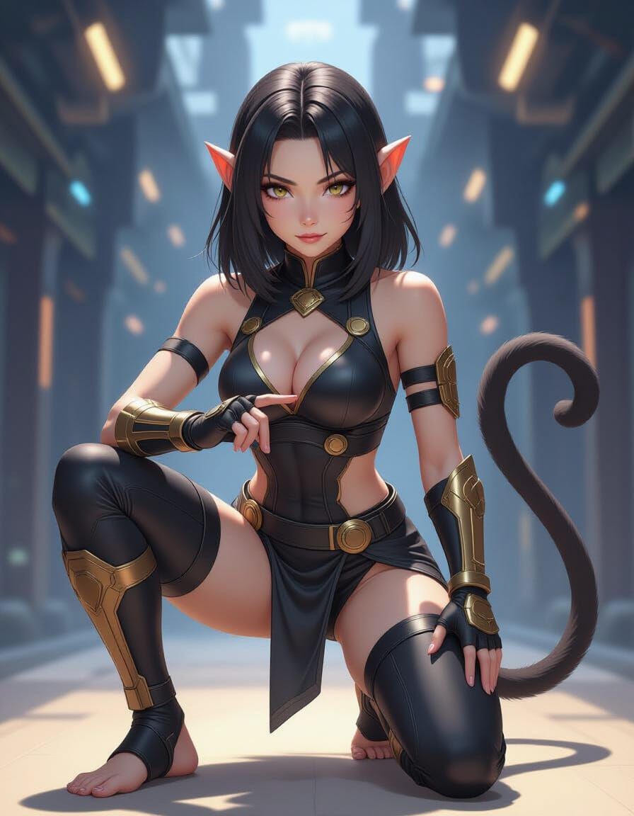 Anime Monkeykin in Sci-Fi Dojo