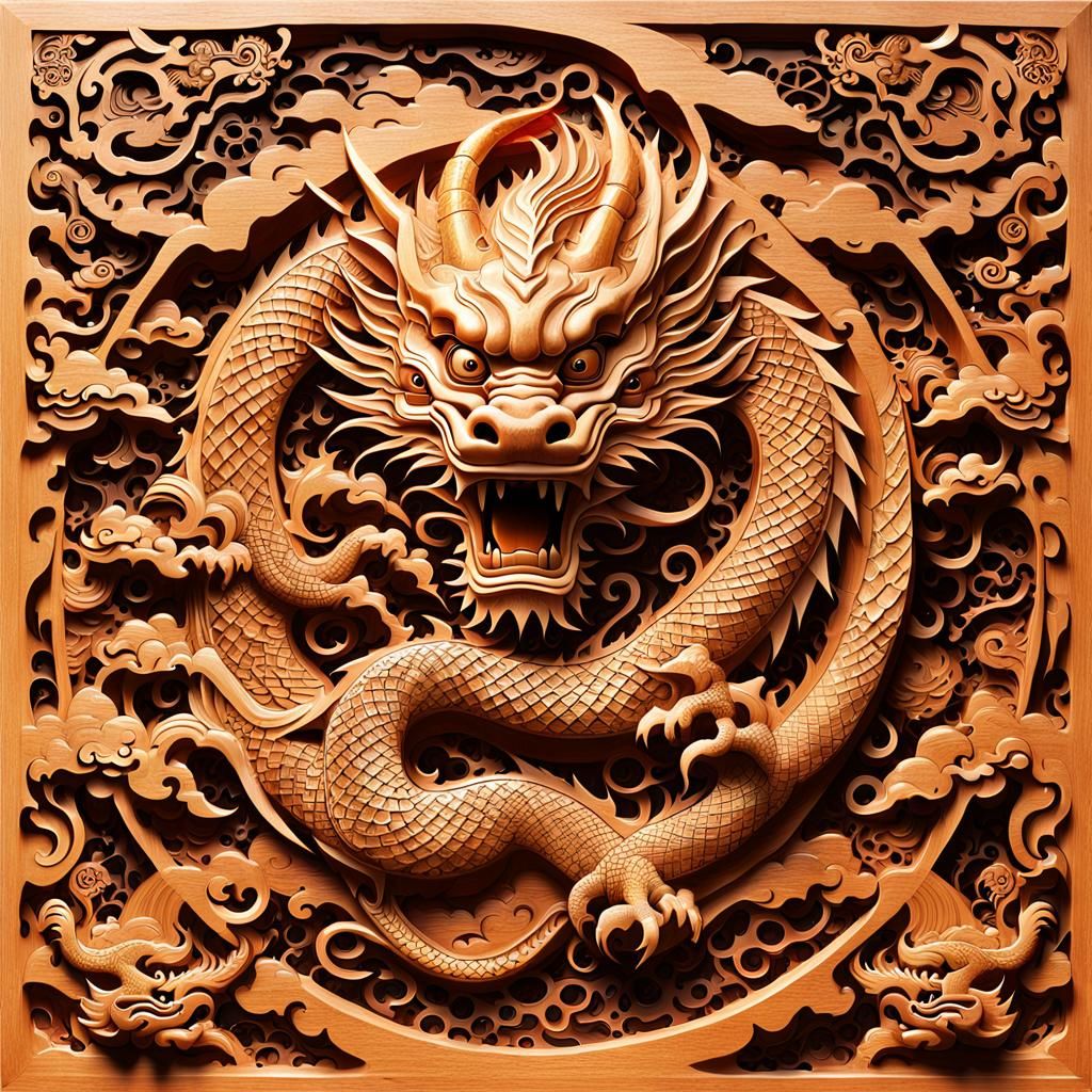 Dragon Carver Creating Auspicious Wood Art