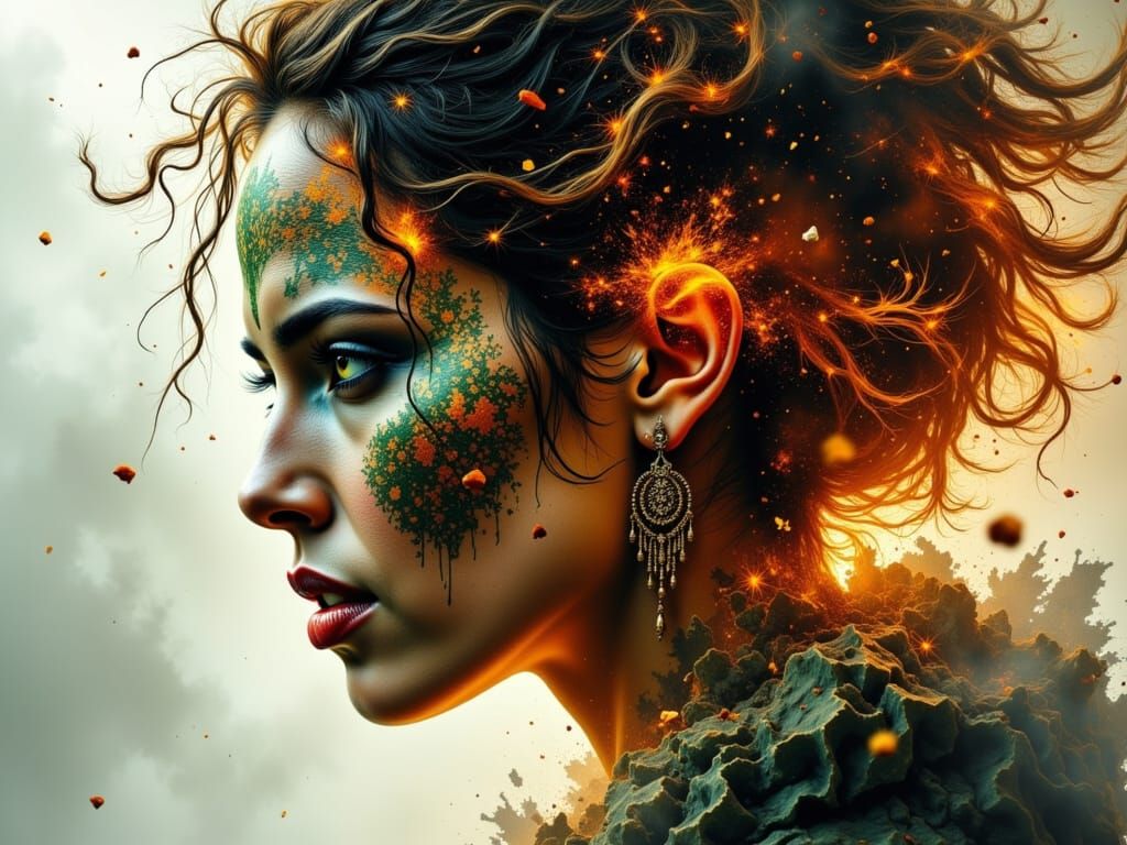 Beautiful barbarian woman