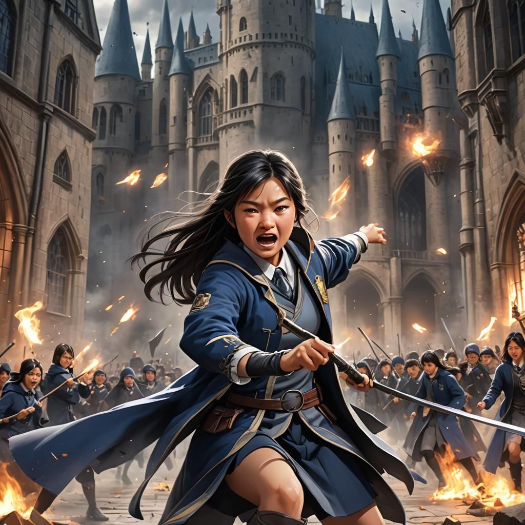 Cho Chang in Battle: 3D Anime Art