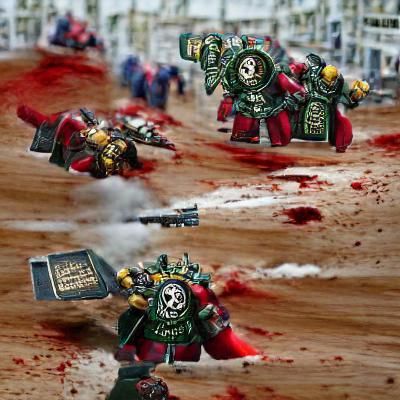 Futuristic Gothic Warrior in a War-Torn World