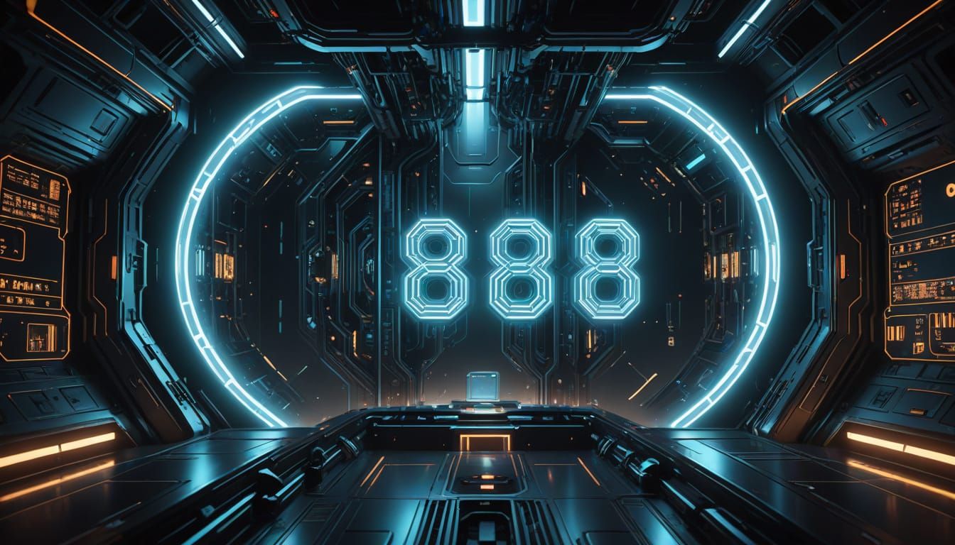 Cyberpunk Code Hidden in Neon Lights