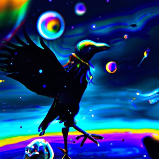 Psychedelic Crow Hop Dance in Pop Art Style