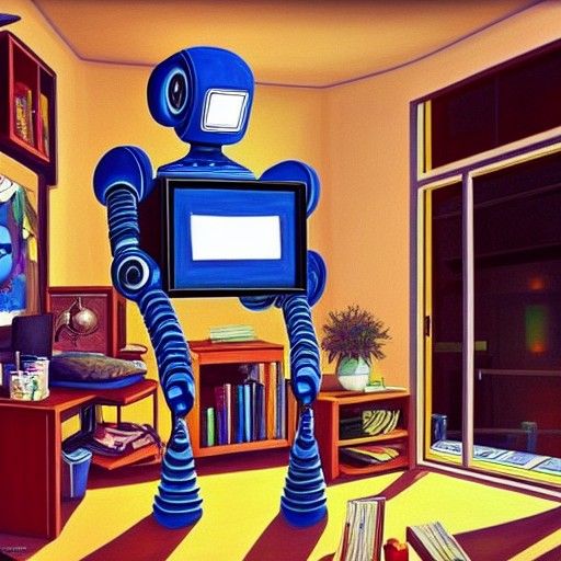 Robot Artist Creates Anime Masterpiece