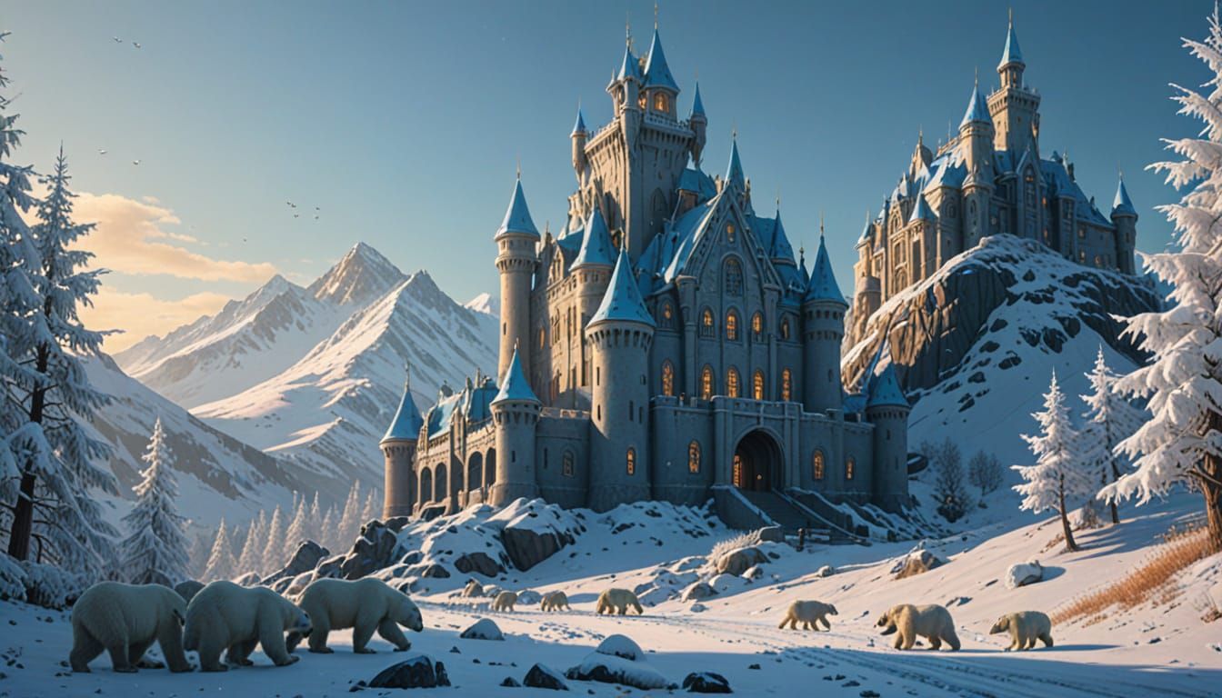 Steampunk Winter Kingdom Concept Art
