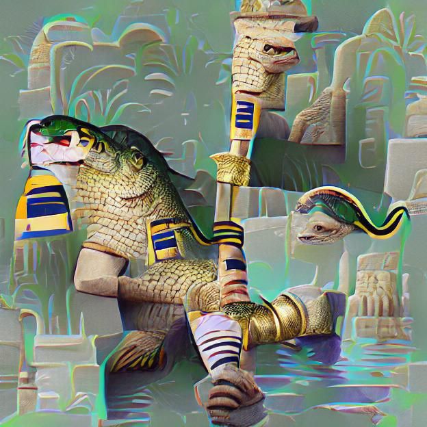 Sobek: AI Rendition of Crocodile God