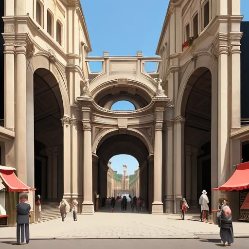 Grand Entrance to a Roman Market