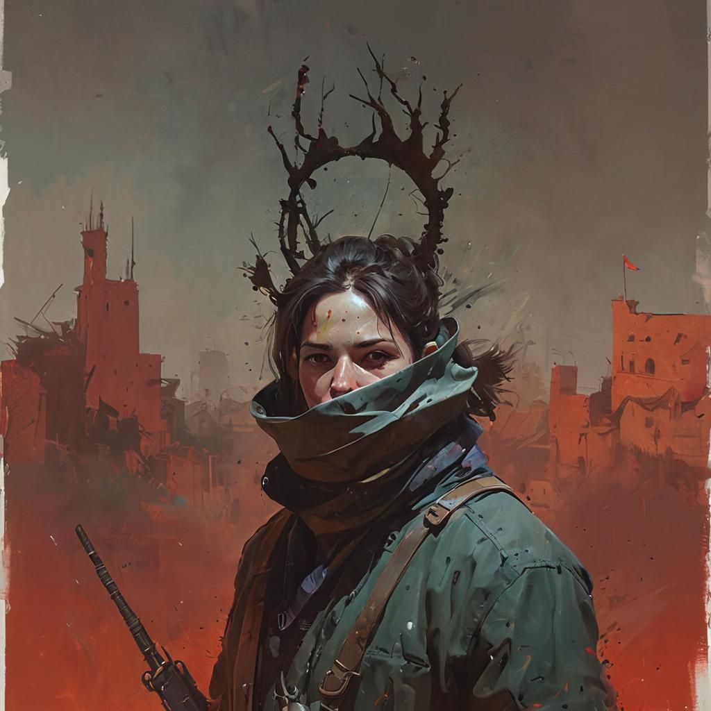 Detailed Digital Portrait of a Person