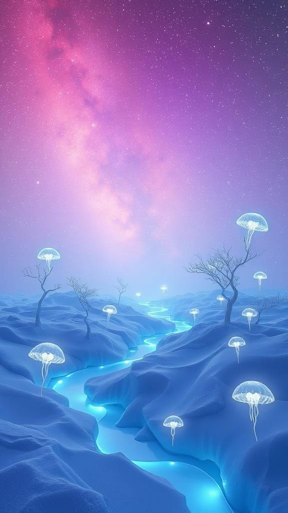 Otherworldly Serenity: A Landscape from Another Dimension