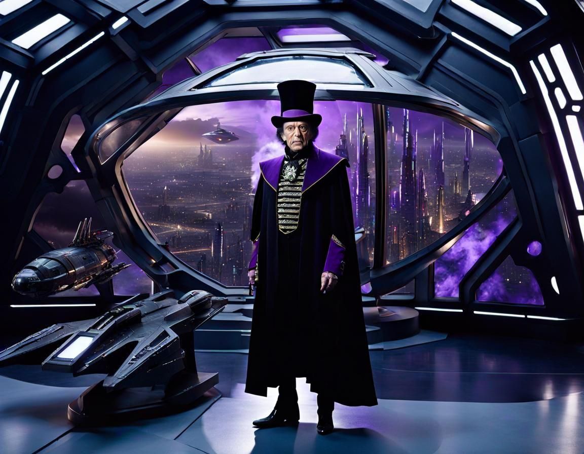 Sci-Fi Cyborg Child Catcher Villain in Space Opera