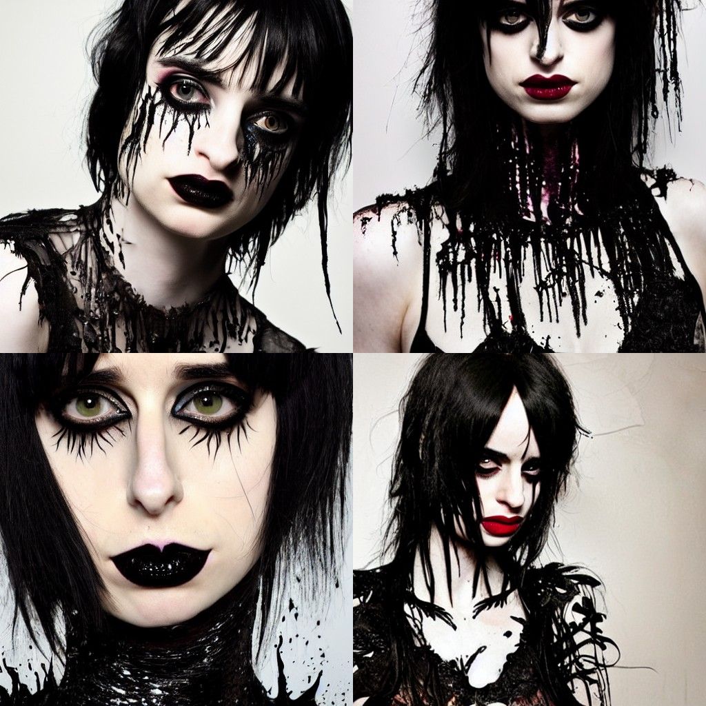 Viscous Melting Sunflowers with Gothic Accents