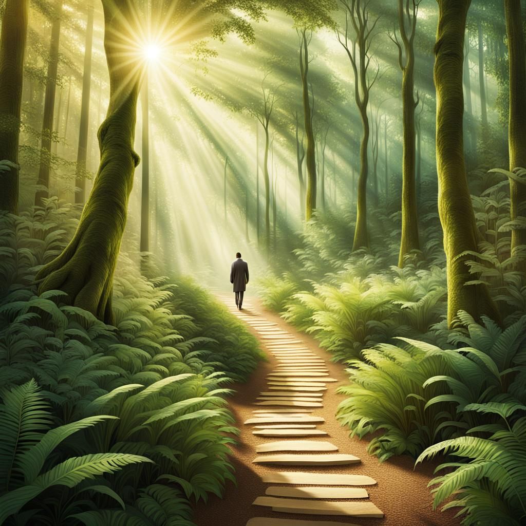 Path to Enlightenment: Anime Style Forest Journey