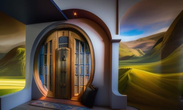 Portal Doorway to Another Reality, as Digital Art