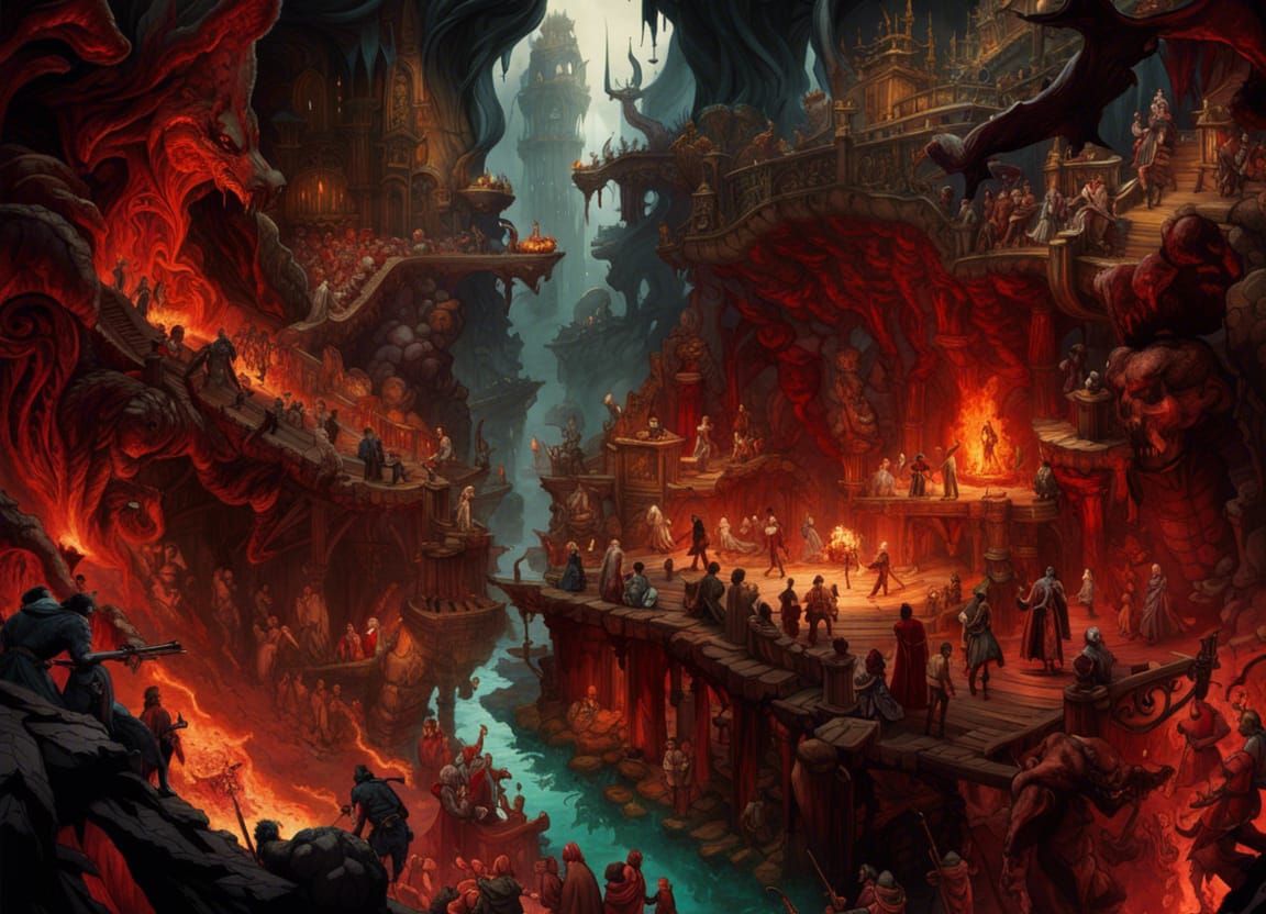 The 7 Layers of Hell from Dante's Inferno