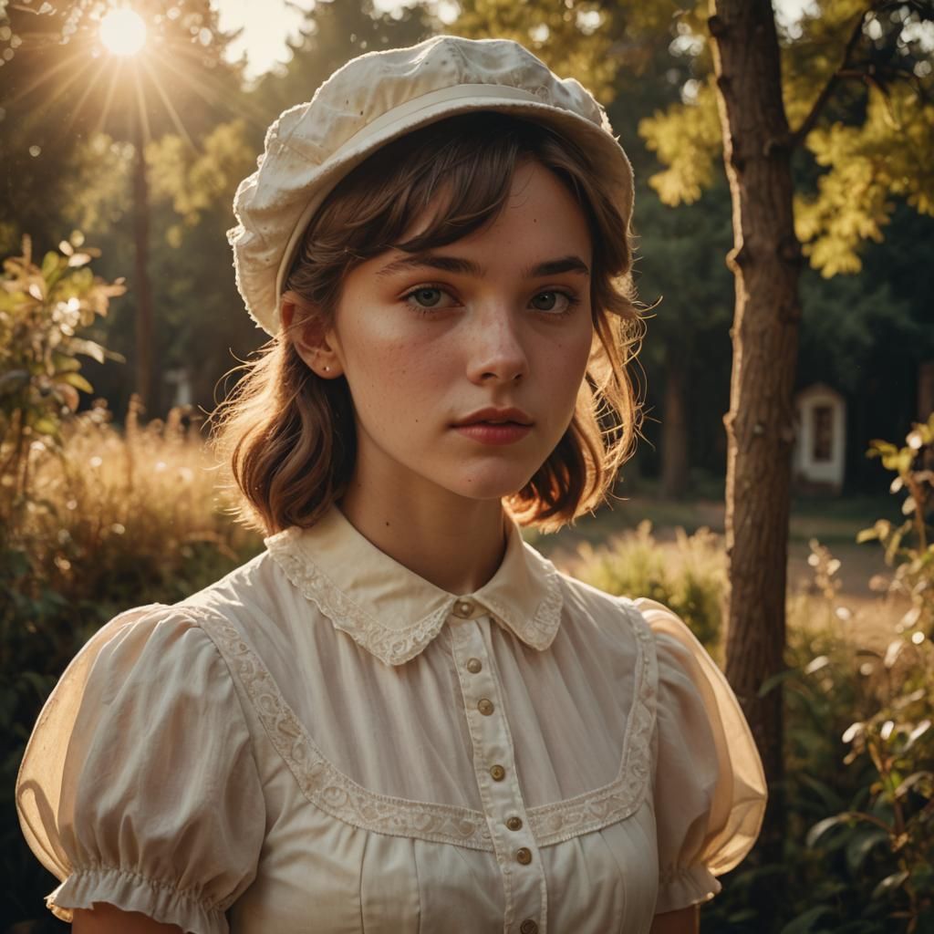 Boy in Babydoll Dress: Cinematic Film Still