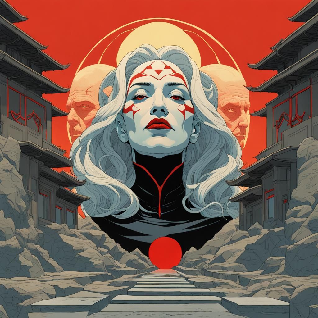 Slayer of Apep: Symmetrical Portrait in Bold Street Art