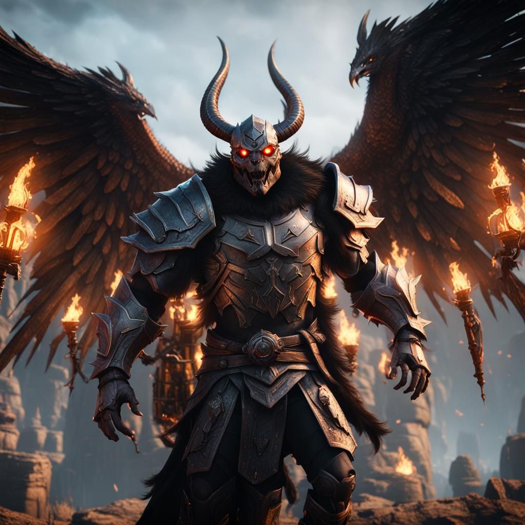 Epic Balor from Dungeons and Dragons in 3D