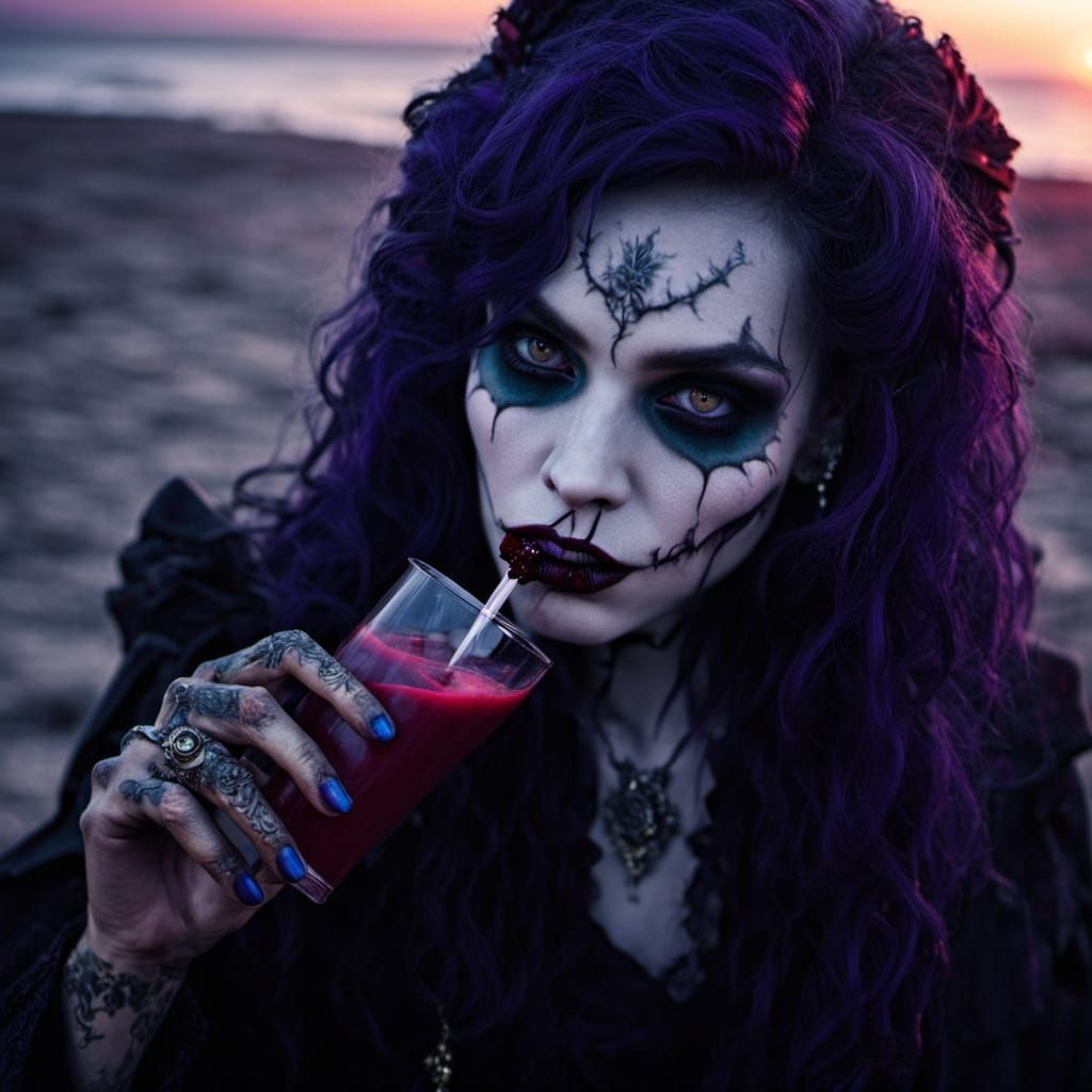 Vampire Goddess of the Sunset Beach