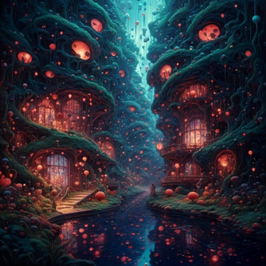 Ethereal Ghosts in a Strange Fantastical Place