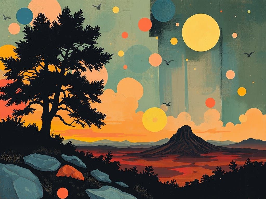 Vibrant Futuristic Landscapes Inspired by Retrofuturism and ...