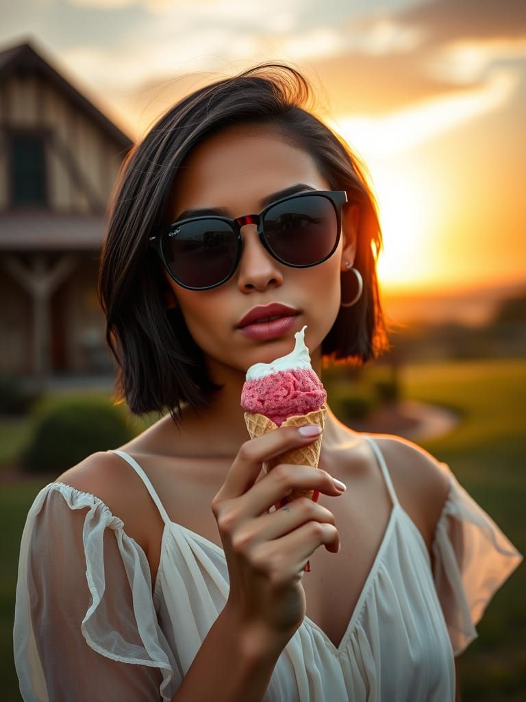 Young Mexican Woman in Summer Chic