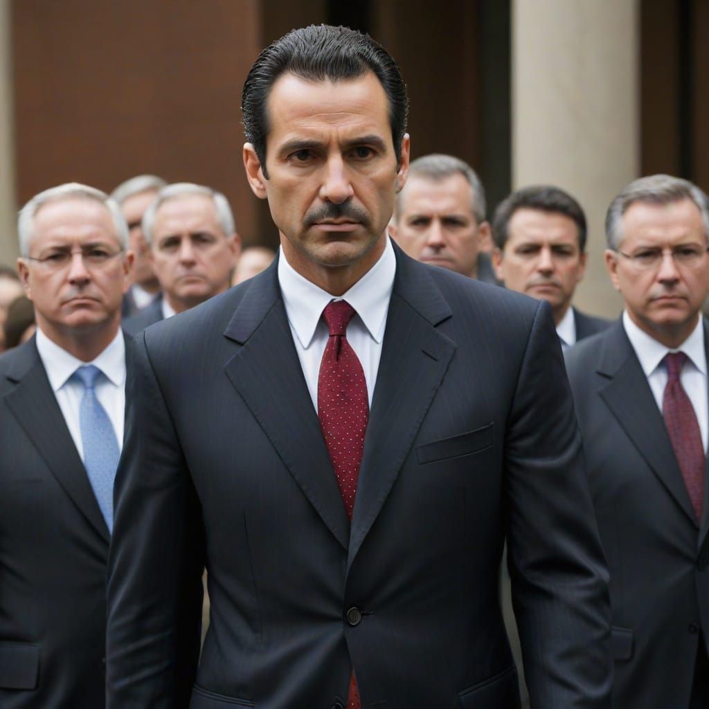 Dystopian Courtroom: Justice Served in Photorealistic Style