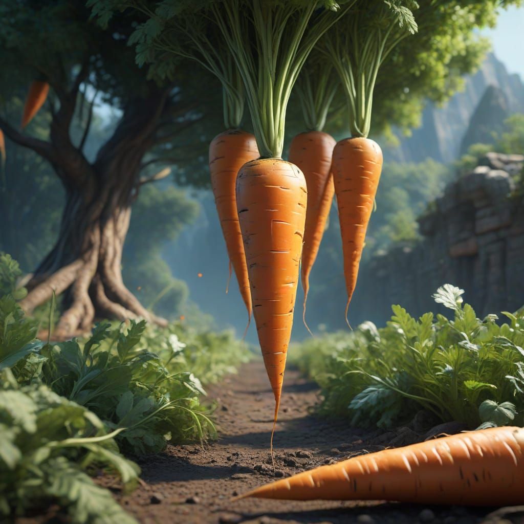 Fantastical Carrot Kingdom in Deep Color