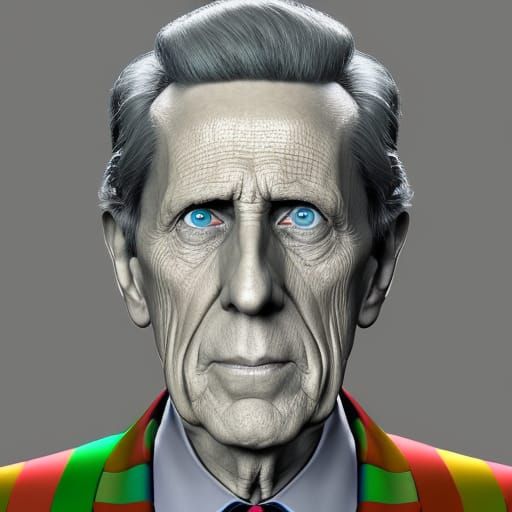 Hyperrealistic Portrait with Vivid Colors