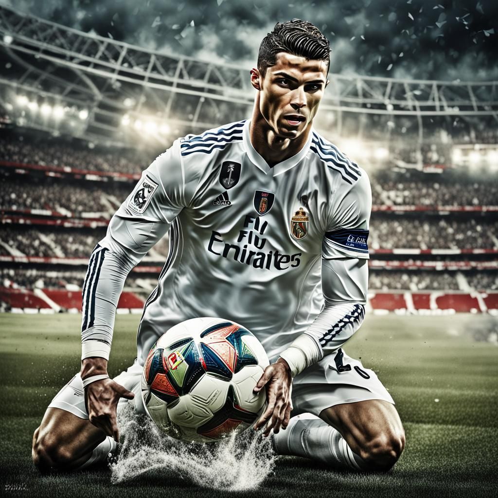 Cristiano Ronaldo Celebrates with Signature Jump